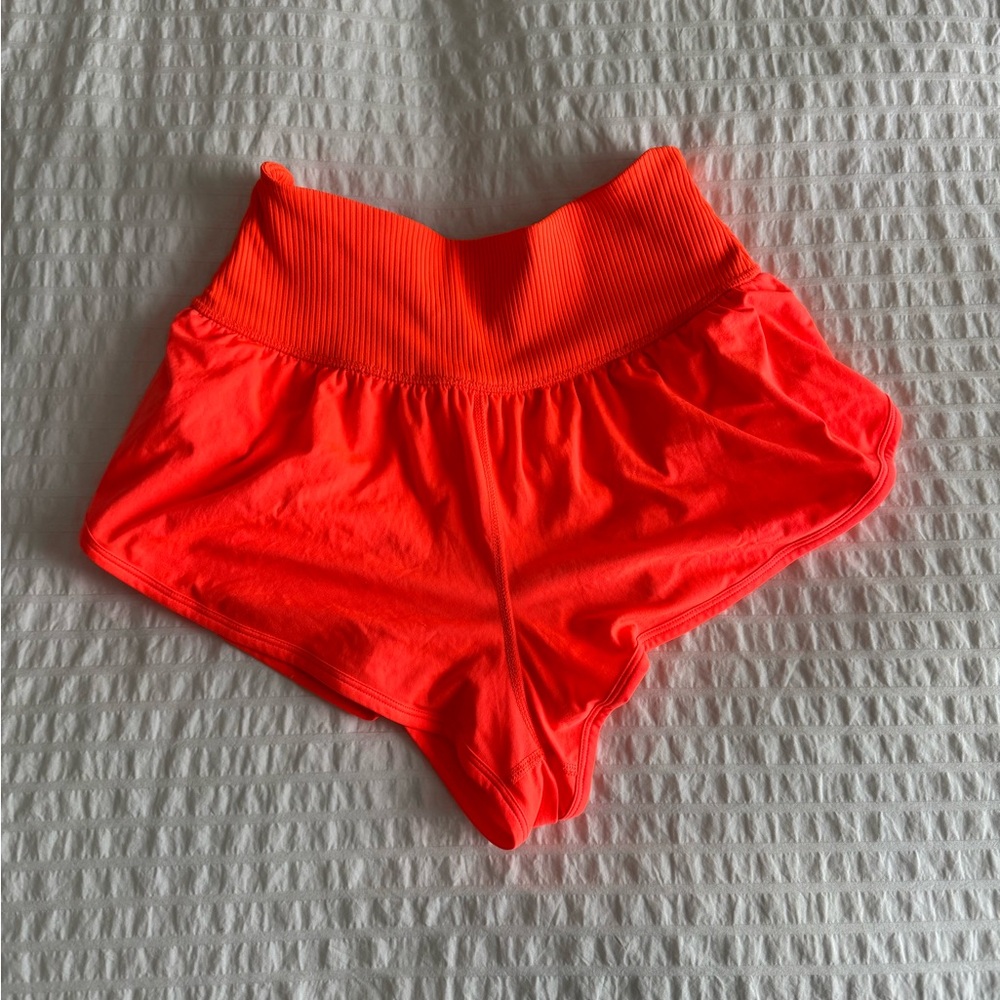 free people movement Athletic Shorts in Vibrant Orange